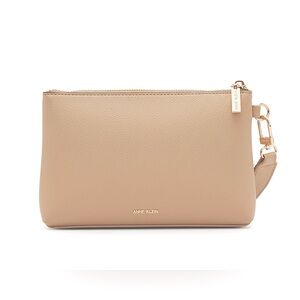 Anne Klein Large Wristlet Pouch in Sesame
